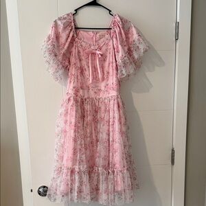 Ivy City Co Pink Floral Kids Dress